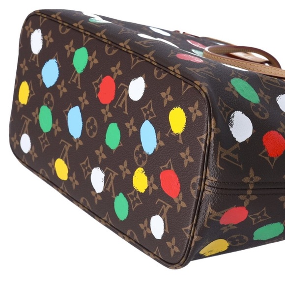 Louis Vuitton Limited Edition Neverfull x Yayoi Kusama Monogram Painted Dots - Picture 3 of 5